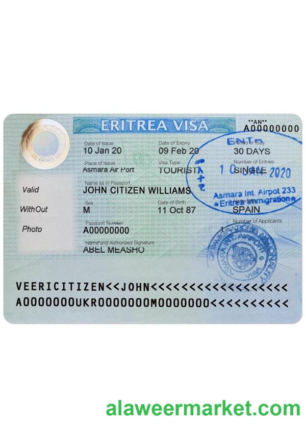 ERITREA visa